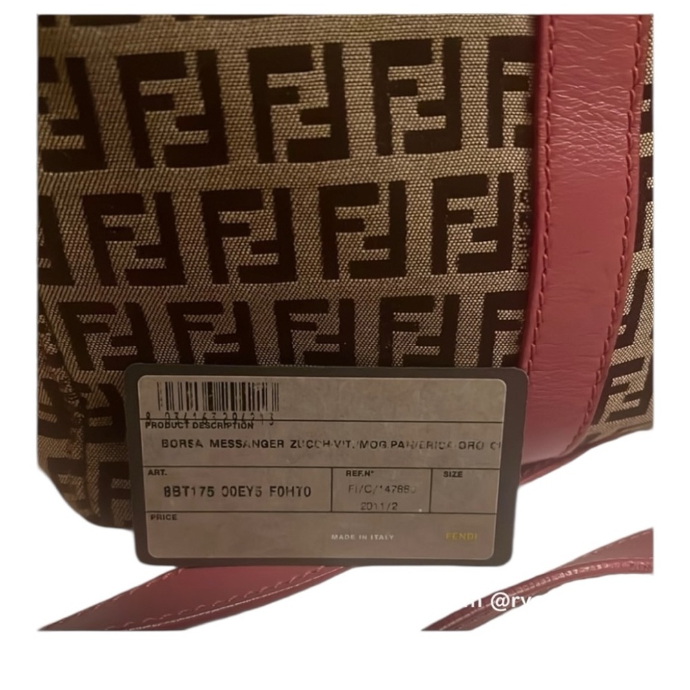 FENDI Tan and Pink Crossbody Bag - Picture 9 of 14